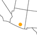 kleine Landkarte Arizona Tucson