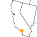 kleine Landkarte California Los Angeles