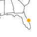 kleine Landkarte Florida Cape Canaveral