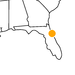 kleine Landkarte Florida Castillio de San Marcos