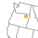kleine Landkarte Oregon Pendleton