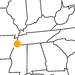 kleine Landkarte Tennessee Memphis