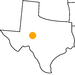 kleine Landkarte Texas Odessa Meteor Crater