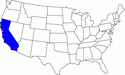kleine Landkarte USA California