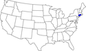 kleine Landkarte USA Massachusetts