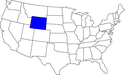 kleine Landkarte USA Wyoming