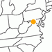 kleine Landkarte West Virginia Harper´s Ferry