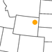 kleine Landkarte Wyoming Devil´s Tower