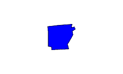 Landkarte Arkansas