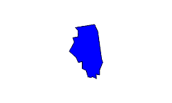 Landkarte Illinois