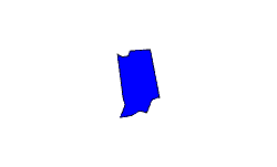 Landkarte Indiana