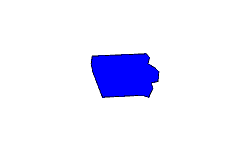 Landkarte Iowa