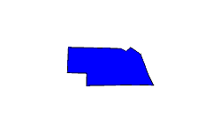 Landkarte Nebraska