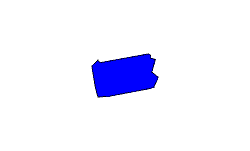 Landkarte Pennsylvania