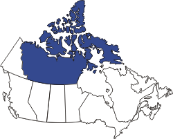 kleine Landkarte Kanada Northwest Territories