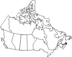 kleine Landkarte Kanada Prince Edward Island