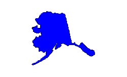 kleine Landkarte USA Alaska